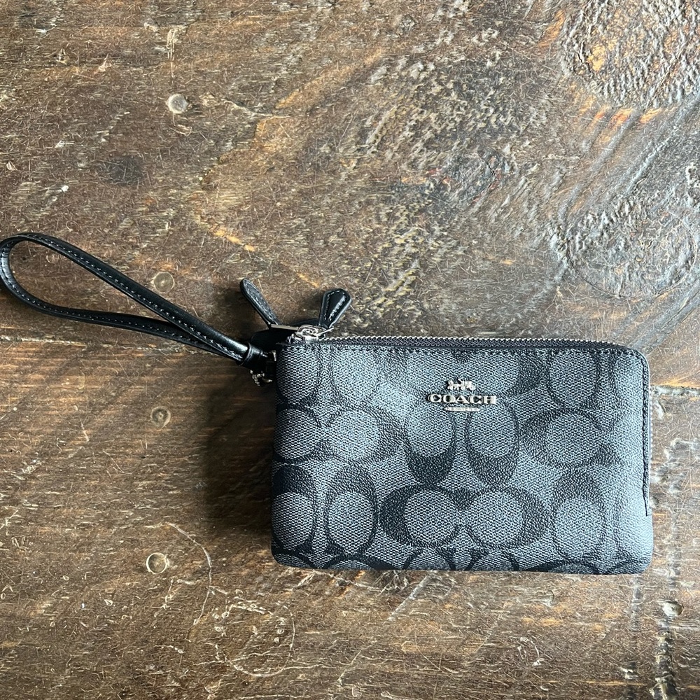 Black Coach Wristlet